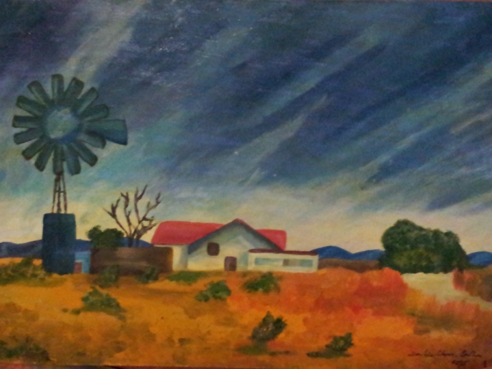 Molodi Farmhouse - a painting